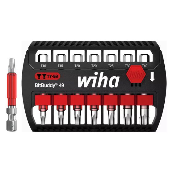 Wiha Bit-Set BitBuddy TY-Bit Innensechsrund, 49mm, 1/4