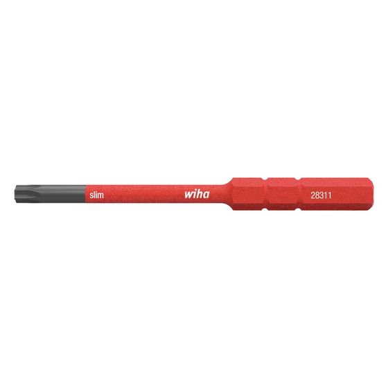 Wiha Innensechsrund-slimBit slimVario T25, 75mm, 1.000V, Chrom-Vanadium-Stahl, 283115