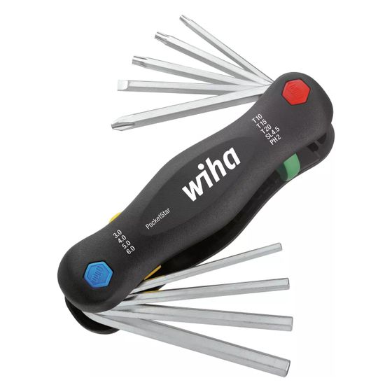Wiha Winkelschlüsselsatz PocketStar 351 PG9X, 9-teilig, 189g