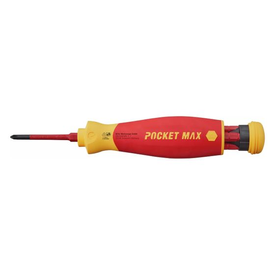 Wiha Magazin-Bithalter PocketMax electric, 75mm 1.000V, 4-teilig, SB283109040