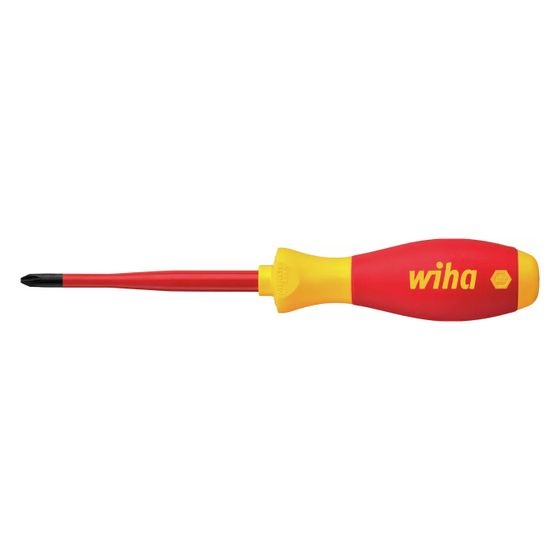 Wiha VDE-Phillips-Schraubendreher SoftFinish electric slimFix 3211, PH1, 80mm, Chrom-Vanadium-Molybdän-Stahl