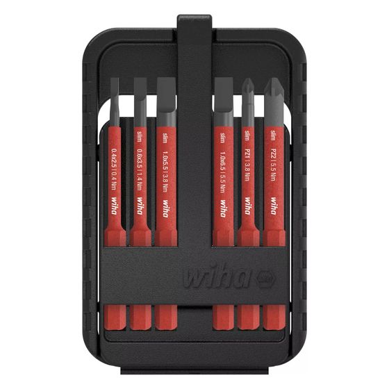 Wiha Bit-Set slimBit electric SB2831B900, 75mm, 6-teilig