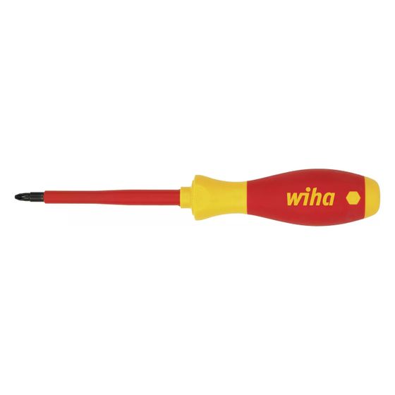 Wiha VDE-Pozidriv-Schraubendreher SoftFinish electric 324, PZ1 x 80mm, Chrom-Vanadium-Molybdän-Stahl