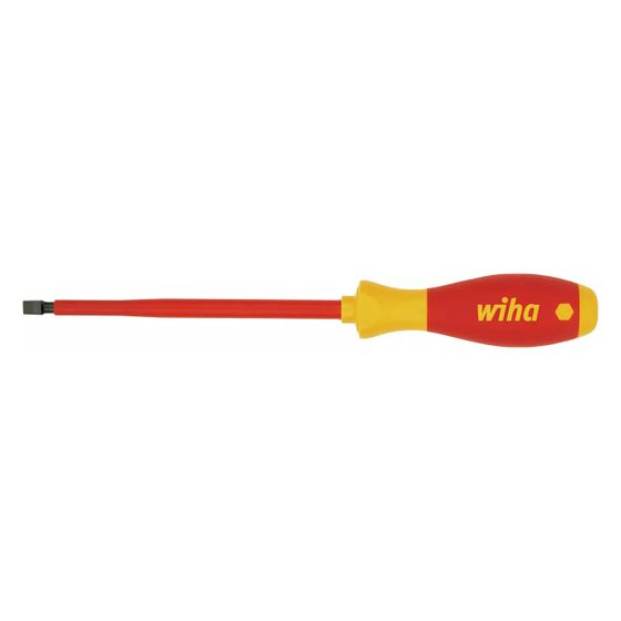 Wiha VDE-Schlitz-Schraubendreher SoftFinish electric 320N, 3,0x0,5x100mm, Chrom-Vanadium-Molybdän-Stahl