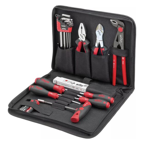 Wiha Werkzeug-Set Mechaniker, 33-teilig, 2.100g, VDE geprüft, 43457