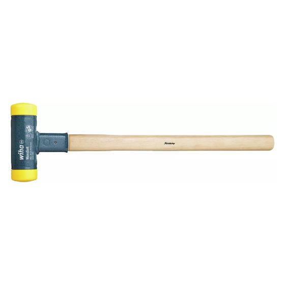 Wiha Schonhammer 800, 30mm, 350mm, 460g, Polyurethan, Hickory