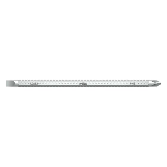 Wiha Wechselklinge SYSTEM 6 28401, 150mm 6mm PH1 x SL4,0 x 0,8mm, Chrom-Vanadium-Molybdän-Stahl