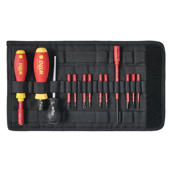 Wiha Drehmoment-Schraubendreher-Set TorqueVario-S electric 2872T13, 0,8-5,0 Nm, 13-tlg, 1000V