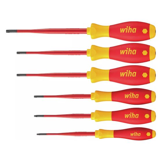 Wiha VDE-Schraubendreher-Set SoftFinish electric slimFix, 6-teilig, 32540