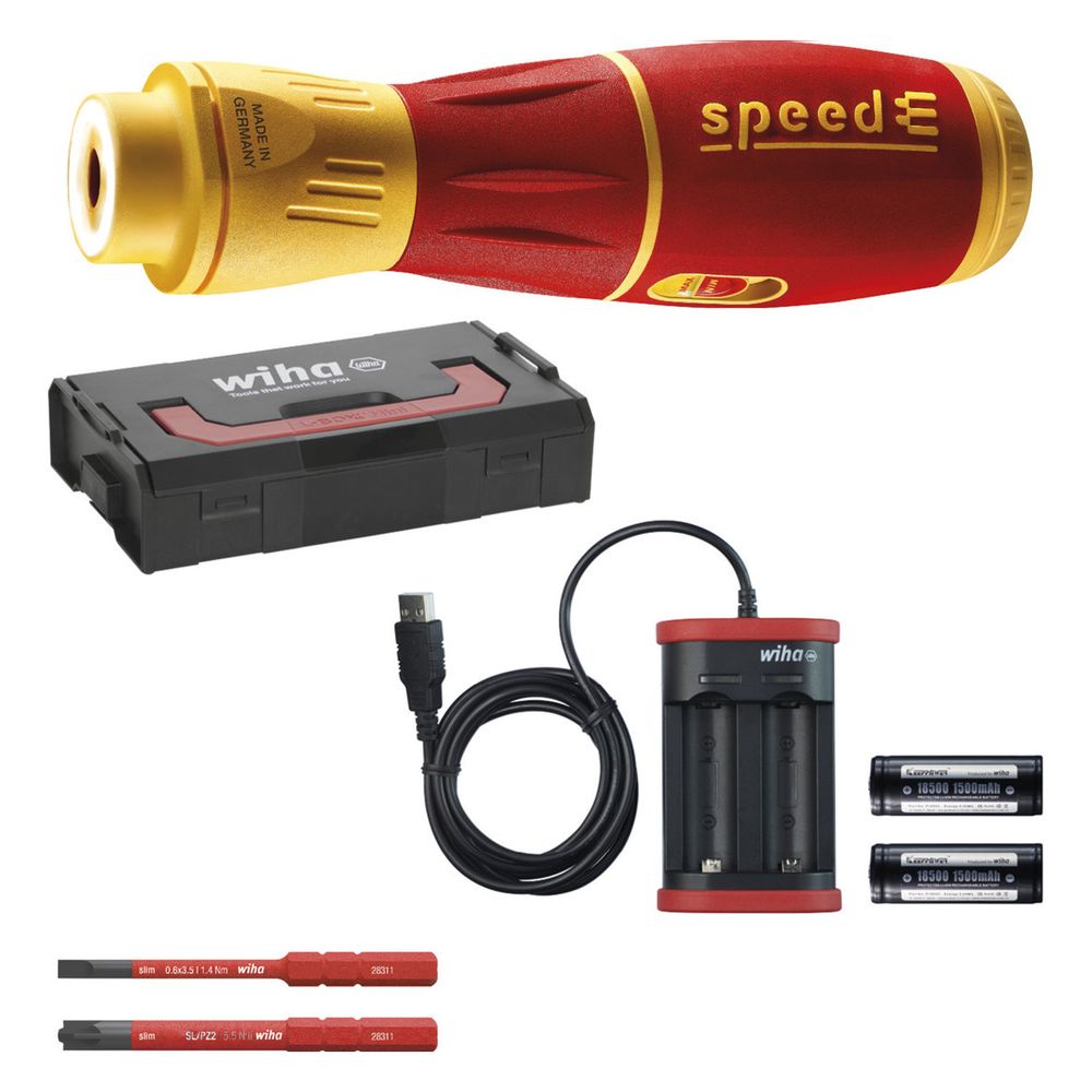 Wiha E-Schraubendreher speedE II 591T101, 0,4/1,0 Nm, 1.000V, 6-teilig... WIHA-44318 4010995443184 (Abb. 23)