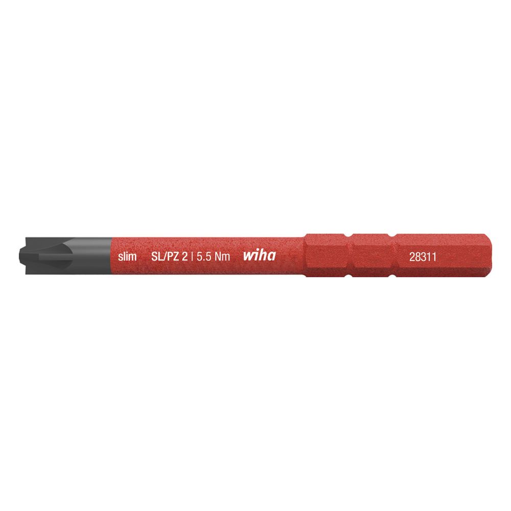 Wiha VDE-PlusMinus-Bit slimBit electric SL/PZ2, 75mm, Chrom-Vanadium-Stahl, 283114... WIHA-34590 4010995345907 (Abb. 4)