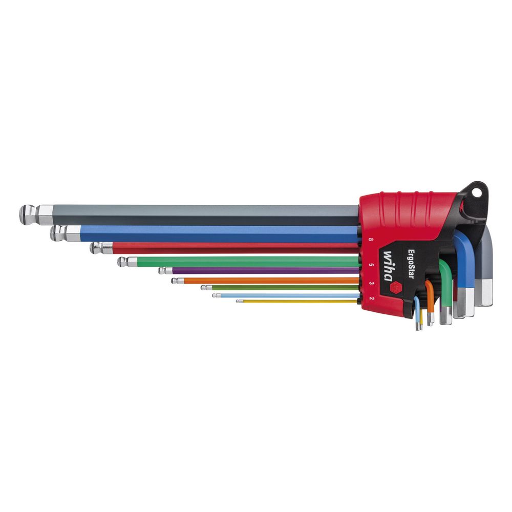 Wiha Stiftschlüssel-Set ErgoStar, 1,5-10mm, 9-teilig... WIHA-41979 4010995419790 (Abb. 9)