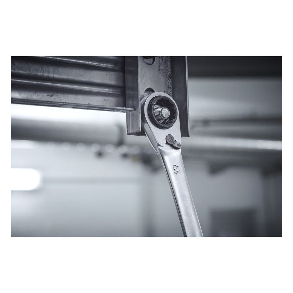 Wiha Doppelring-Ratschenschlüssel 4in1 SB3834-101, 10/13/17/19mm, 225mm, Chrom-Vanadium-St... WIHA-45421 4010995454210 (Abb. 15)