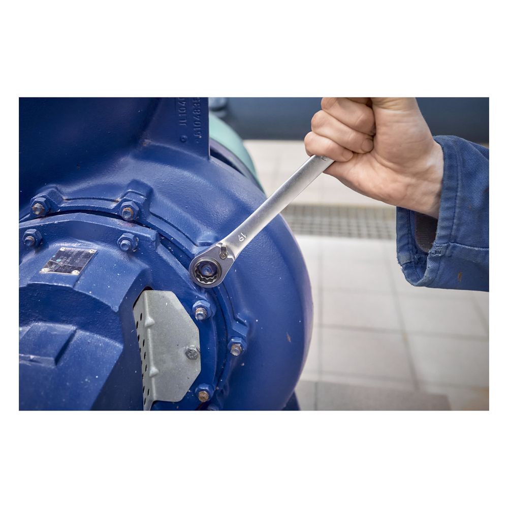 Wiha Doppelring-Ratschenschlüssel 4in1 SB3834-101, 10/13/17/19mm, 225mm, Chrom-Vanadium-St... WIHA-45421 4010995454210 (Abb. 13)