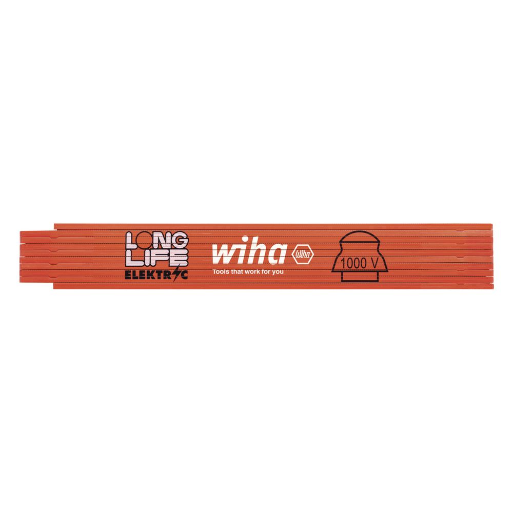 Wiha Gliedermaßstab Longlife, 2m, 10 Glieder, 15mm, 1.000V, Orange, 4102008... WIHA-42068 4010995420680 (Abb. 11)