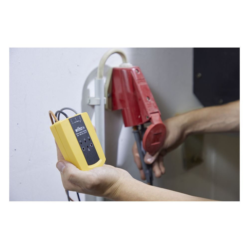 Wiha Drehfeldrichtungsanzeiger, 100-700V AC, CAT IV 600V, 93x75x31mm, SB25562... WIHA-45221 4010995452216 (Abb. 3)