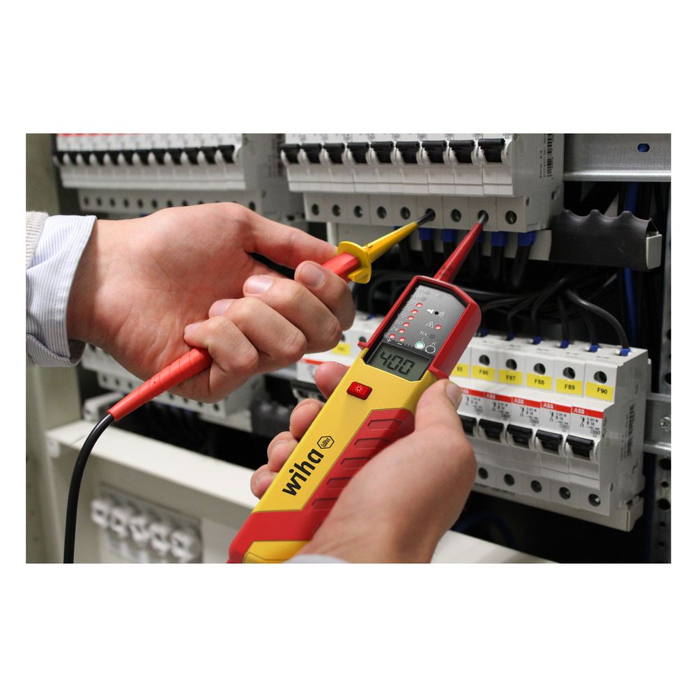Wiha Spannungs- und Durchgangsprüfer 255-15, 12-1.000V AC, 12-1.500V DC, CAT IV, 282mm, LCD... WIHA-44319 4010995443191 (Abb. 7)