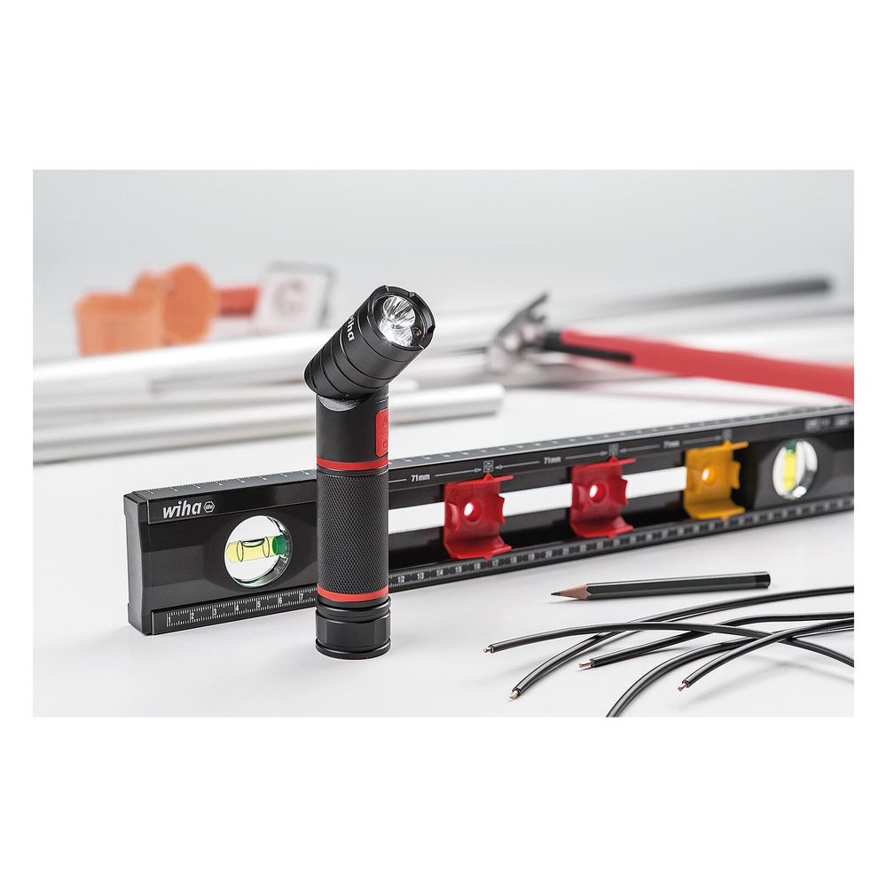 Wiha LED-Taschenlampe, 100-310 lm, 2 Leuchtstufen, Laser Klasse 2, 153mm, IPx4... WIHA-41286 4010995412869 (Abb. 13)