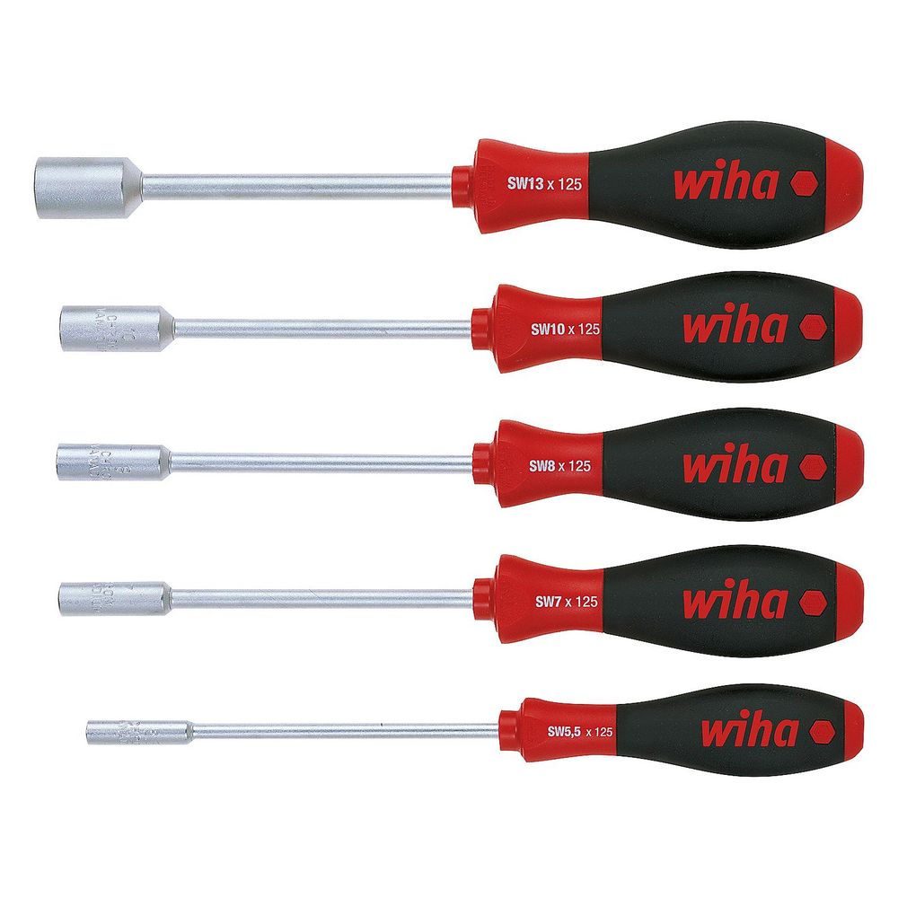 Wiha Sechskant-Steckschlüssel-Satz 341 K5, SW 5,5/7/8/10/13mm, Länge 125mm, 2-Komponenten-G... WIHA-01034 4010995010348 (Abb. 2)