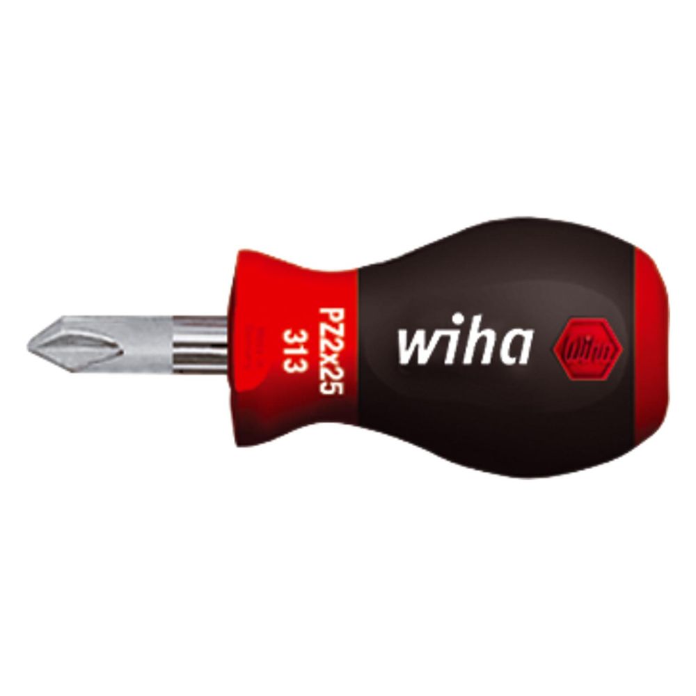 Wiha Pozidriv-Schraubendreher SoftFinish 313SY, PZ1 x 25mm, Rundklinge, ChromTop-Spitze, Ch... WIHA-26971 4010995269715 (Abb. 2)