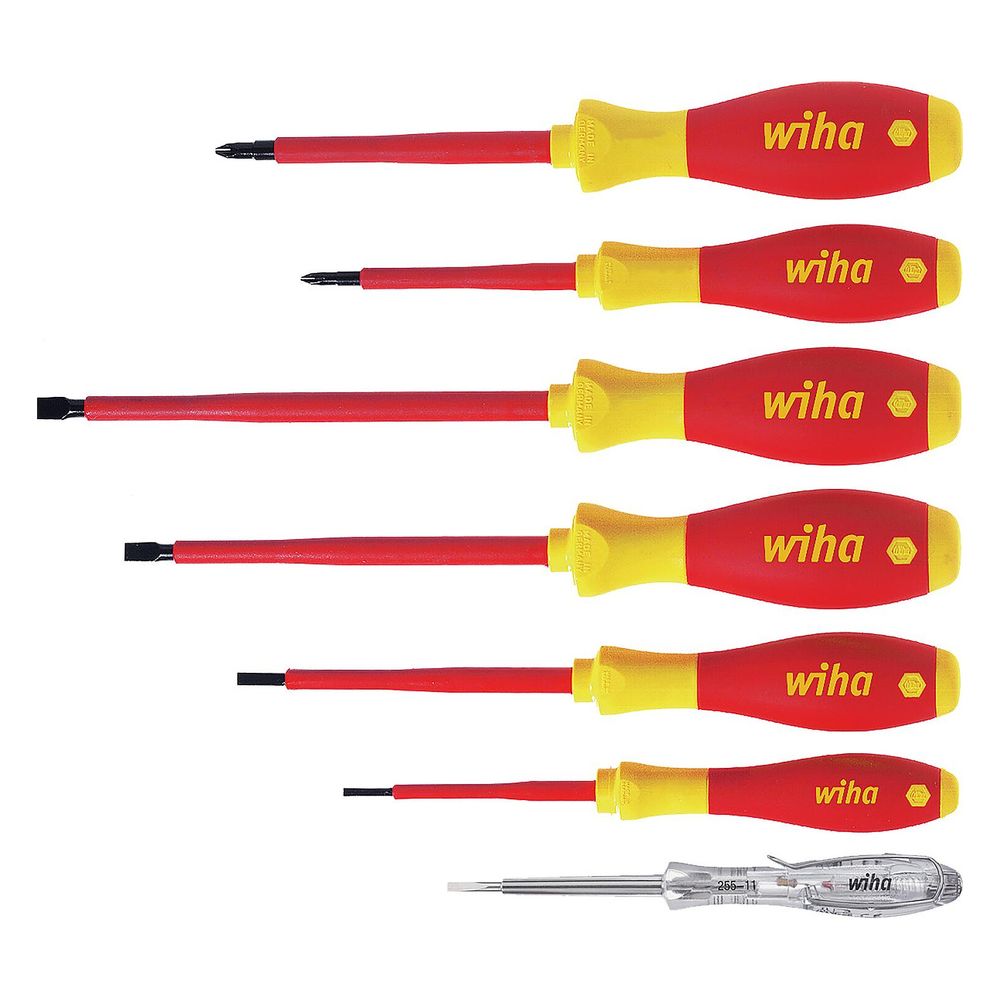 Wiha Schraubendrehersatz SoftFinish electric 320NK 7, 1.000V, 7-teilig, 2-Komponenten Griff... WIHA-00834 4010995008345 (Abb. 2)