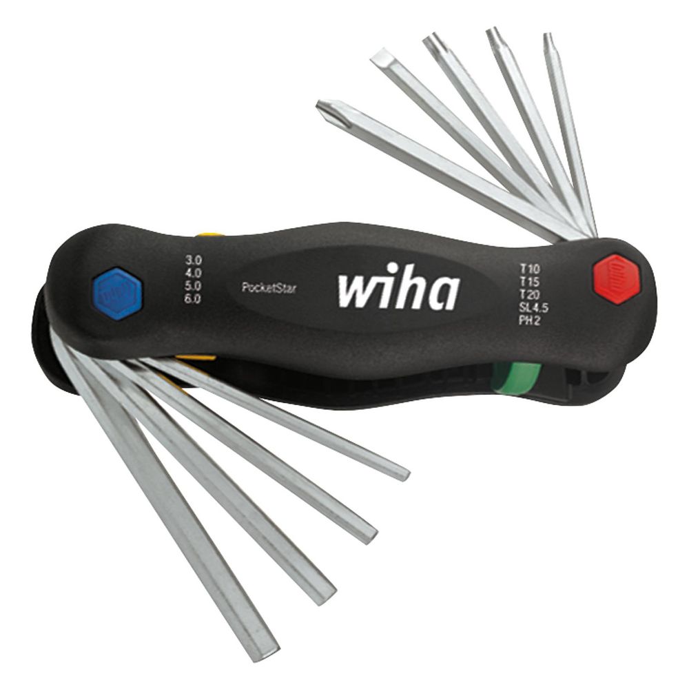 Wiha Winkelschlüsselsatz PocketStar 351 PG9X, 9-teilig, 189g... WIHA-25293 4010995252939 (Abb. 11)