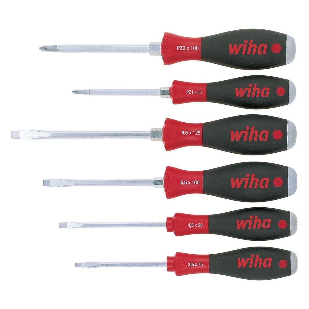 Wiha Schraubendrehersatz SoftFinish 530 ZK6, 6-tlg., Chrom-Vanadium-Molybdän Stahl... WIHA-21251 4010995212513 (Abb. 5)