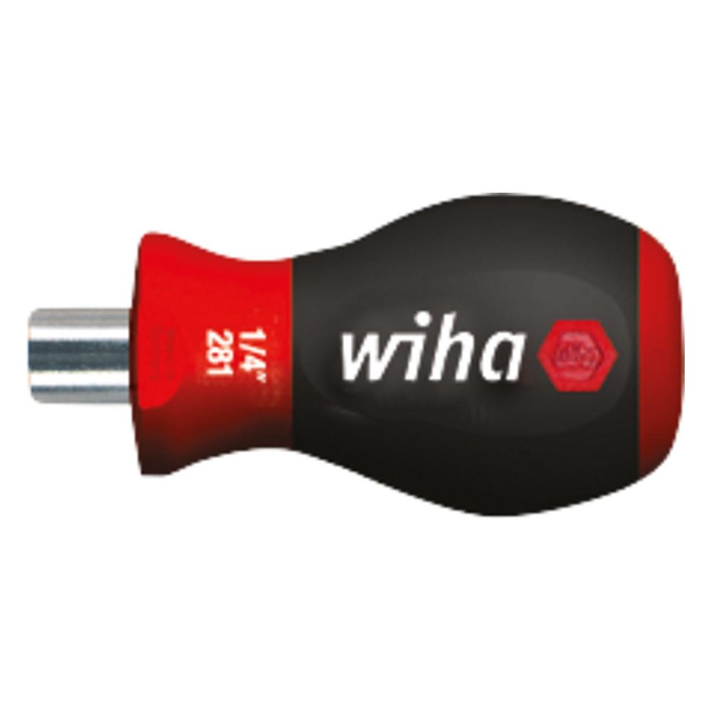Wiha Bithalter mit Handgriff 281 01, 1/4", 57mm, Edelstahl... WIHA-29463 4010995294632 (Abb. 2)