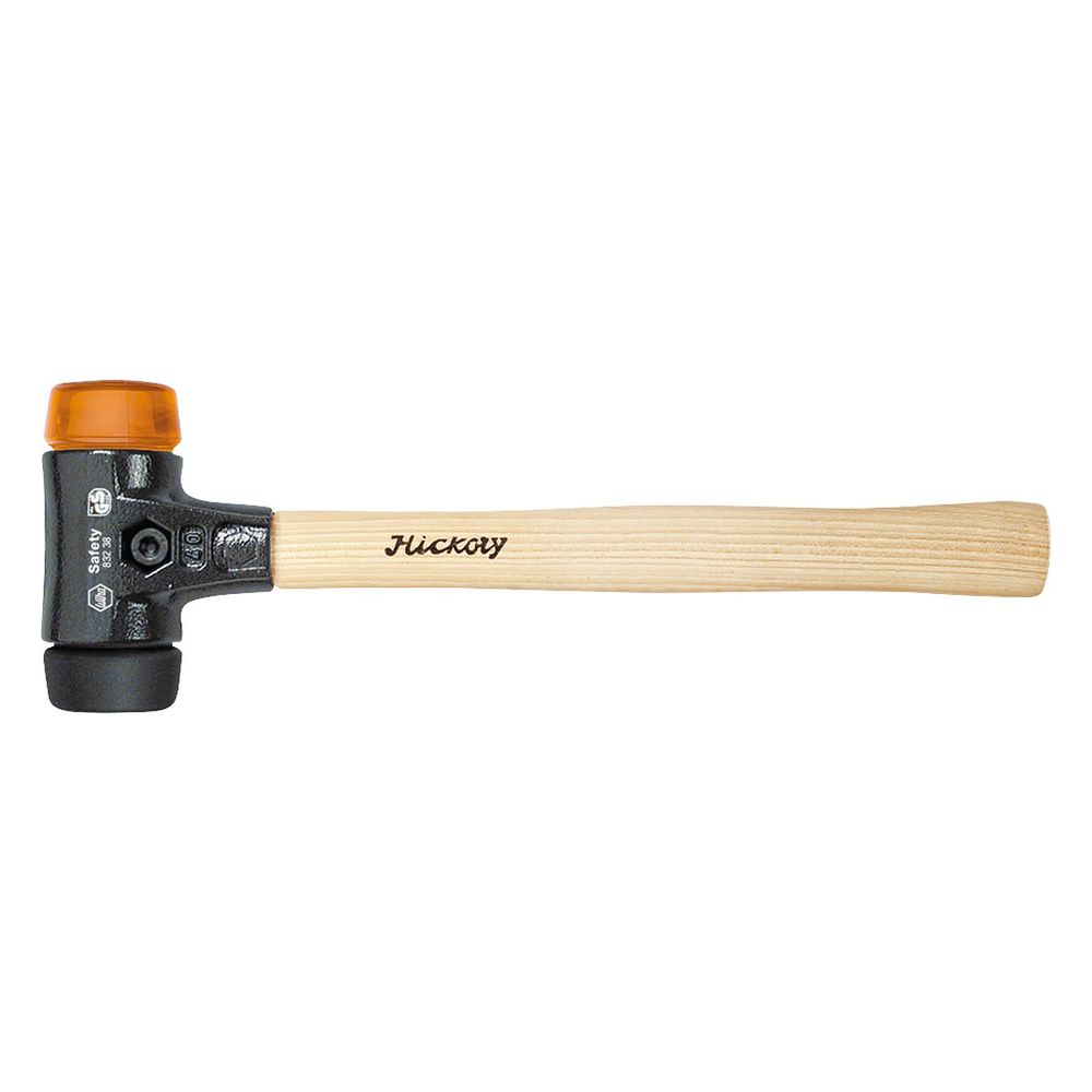 Wiha Schonhammer Safety 832-38, 40mm, mittelweich/hart, Hickory, Schwarz/Orange Transparent... WIHA-26612 4010995266127 (Abb. 2)