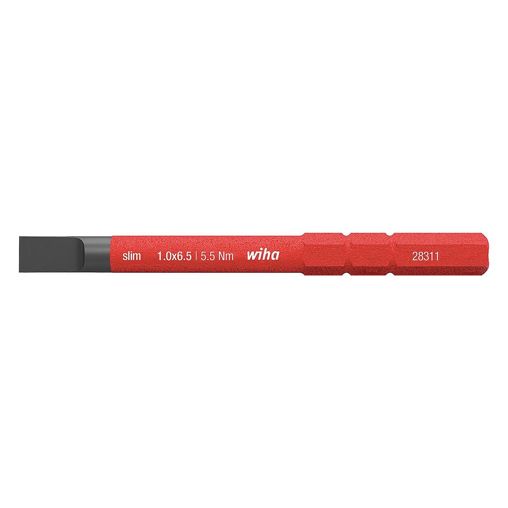 Wiha Schlitz-Bit slimBit electric Vario, 75mm, 5,5 Nm, 1.000V, SL6,5x1,2mm, 283110... WIHA-34582 4010995345822 (Abb. 3)