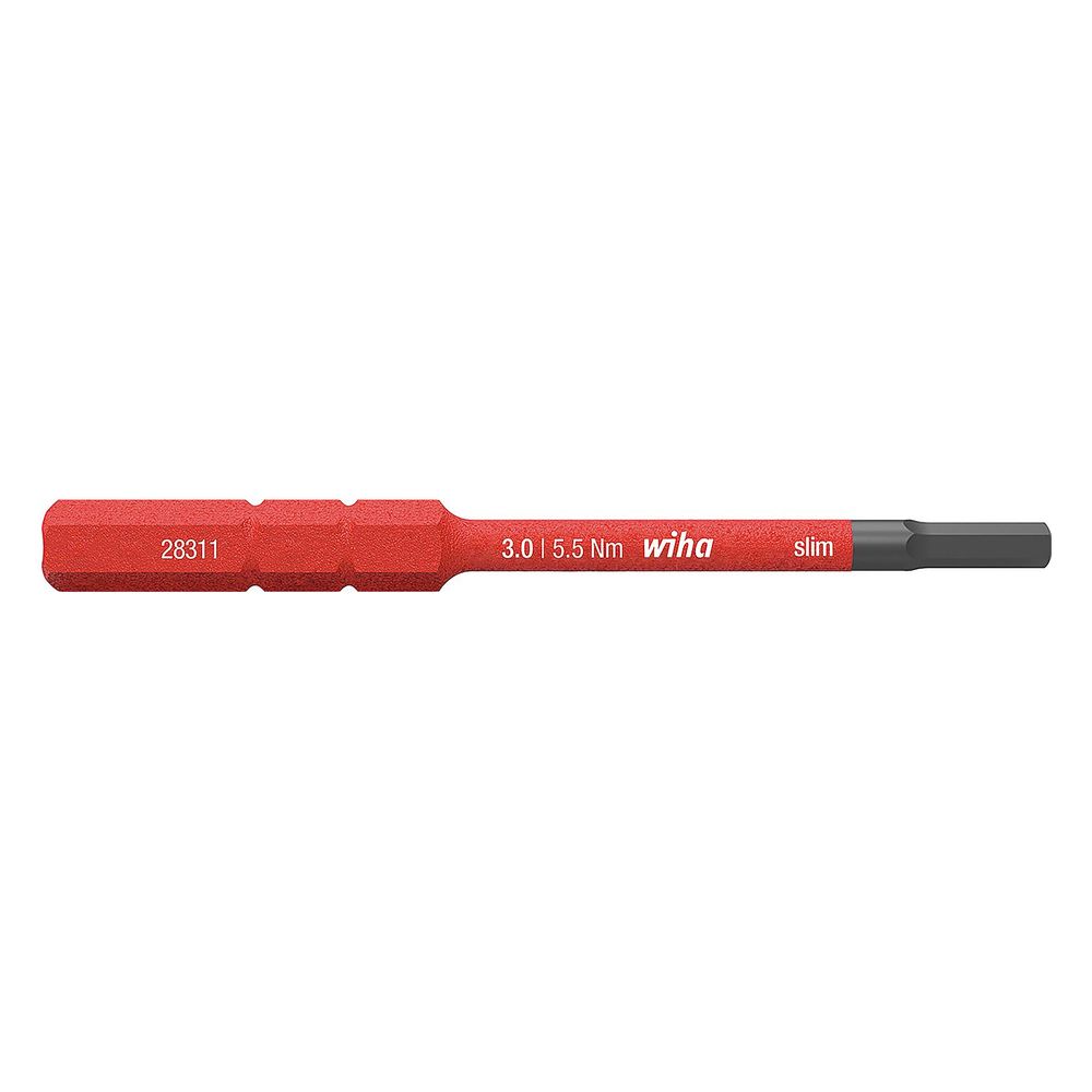 Wiha Innensechskant-Bit slimBit electric Vario, 3,0mm x 75mm, 5,5 Nm, IEC 60900... WIHA-37147 4010995371470 (Abb. 4)