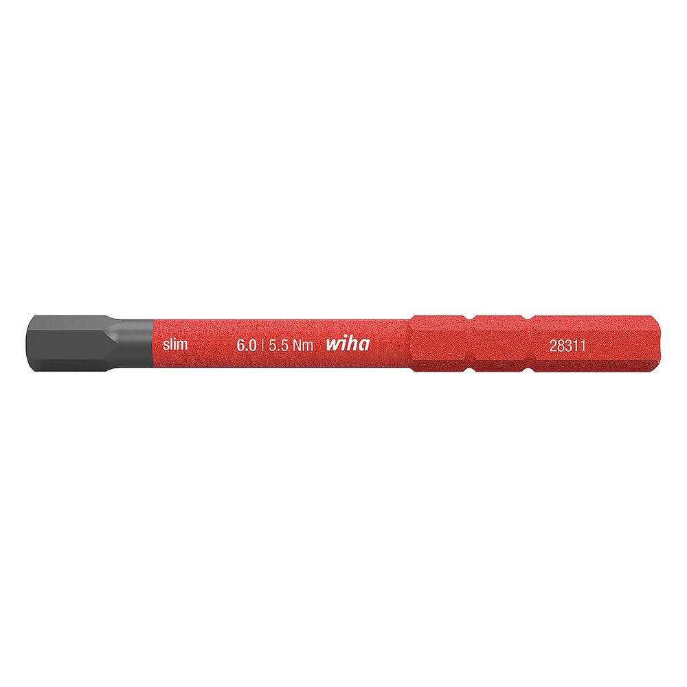 Wiha Innensechskant-Bit slimBit electric Vario, SW 6,0mm, 75mm, 283118... WIHA-37227 4010995372279 (Abb. 3)