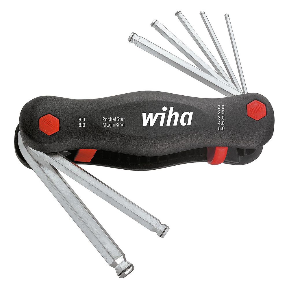 Wiha Sechskant-Winkelschlüsselsatz PocketStar, SW 2/2,5/3/4/5/6/8mm... WIHA-23031 4010995230319 (Abb. 6)