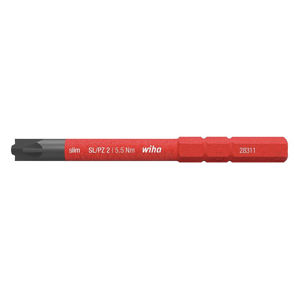 Wiha VDE-PlusMinus-Bit slimBit electric SL/PZ2, 75mm, Chrom-Vanadium-Stahl, 283114... WIHA-34590 4010995345907 (Abb. 3)