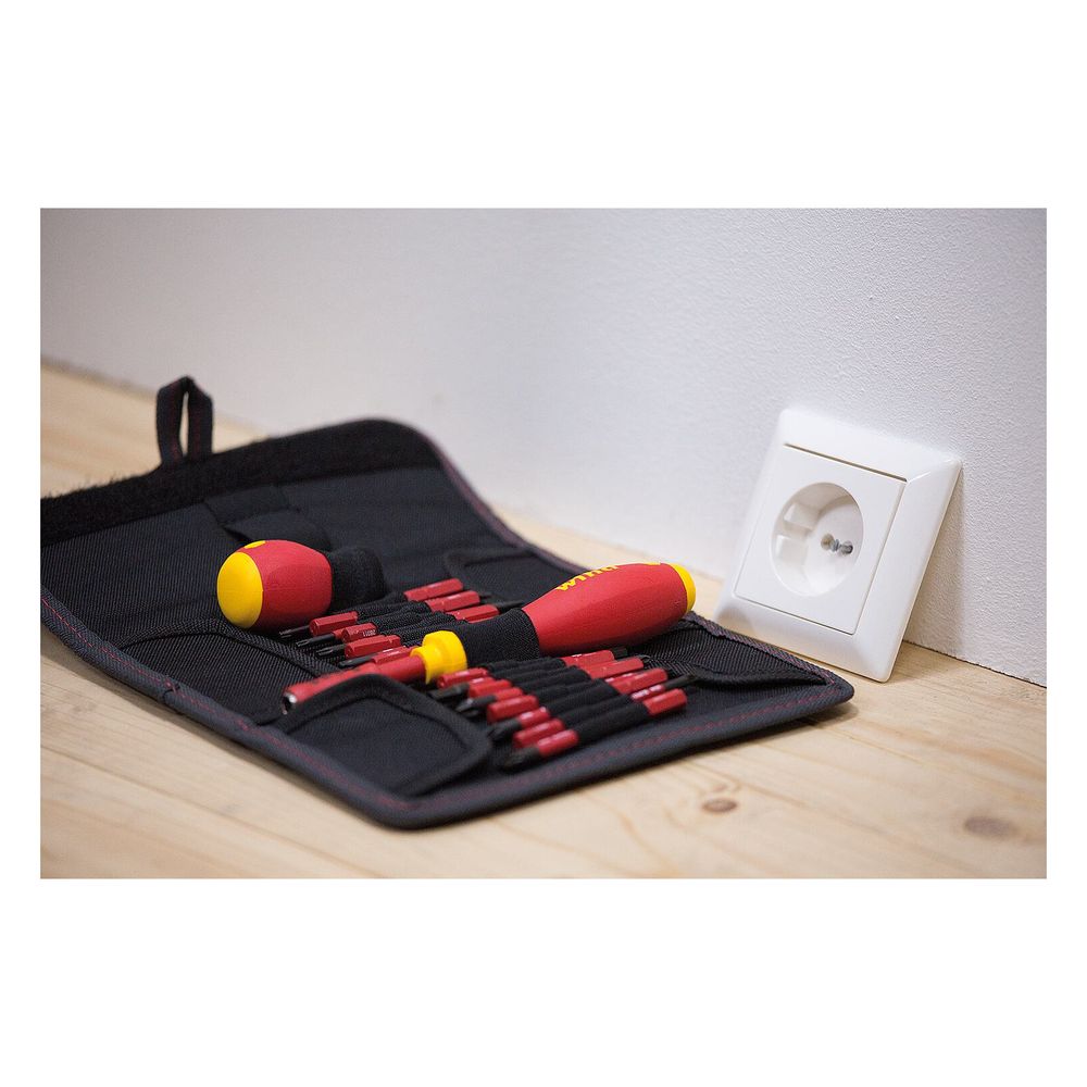 Wiha Schraubendreher-Bit-Set slimVario 2831T18, 1.000V, 19-teilig, 75mm... WIHA-41231 4010995412319 (Abb. 9)