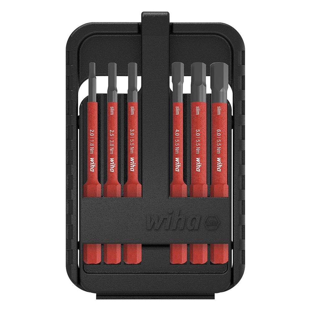 Wiha VDE-slimBit-Set Innensechskant, 75mm, 6-teilig, 36089... WIHA-43156 4010995431563 (Abb. 3)