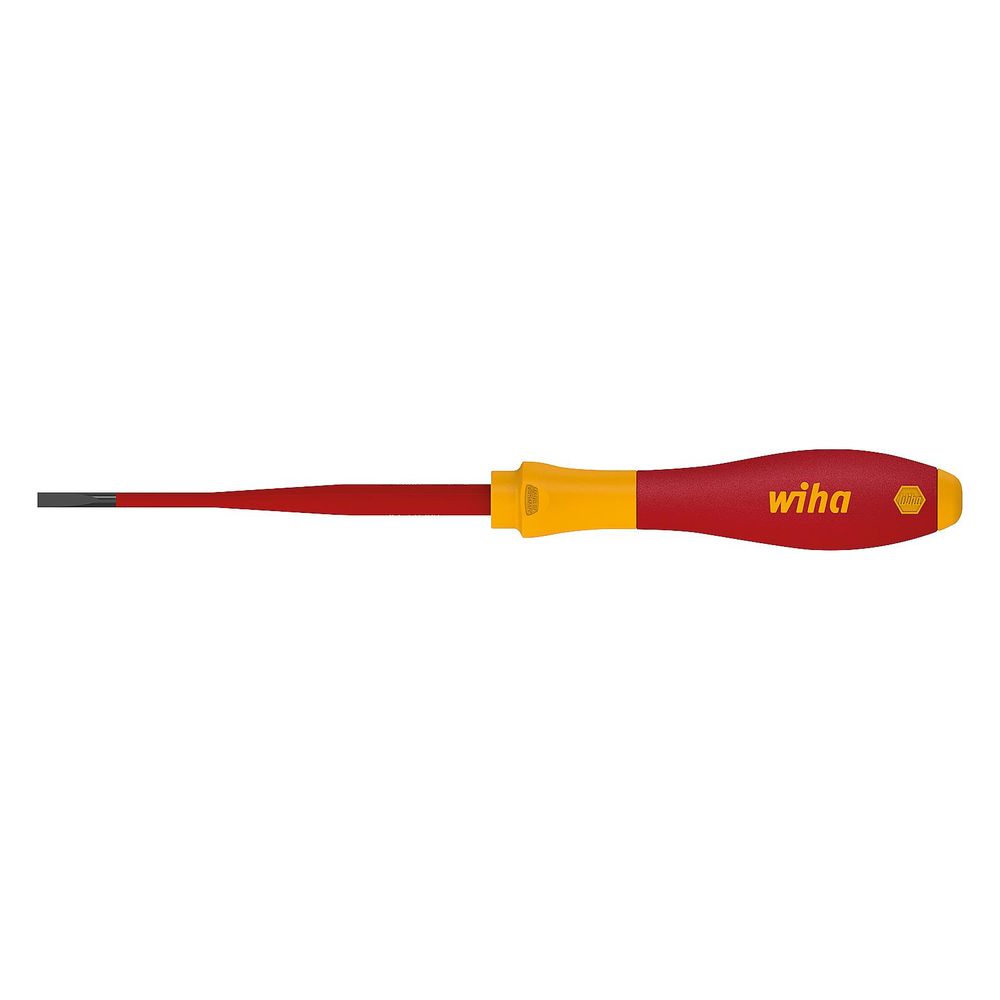 Wiha VDE-Schlitz-Schraubendreher SoftFinish electric slimFix 3201, 4,0x0,8x100mm, Chrom-Van... WIHA-35390 4010995353902 (Abb. 4)