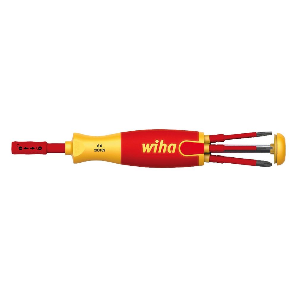 Wiha Magazin-Bithalter LiftUp electric 2831-09021, 1000V, 6 slimBits, Chrom-Vanadium Stahl... WIHA-38611 4010995386115 (Abb. 9)