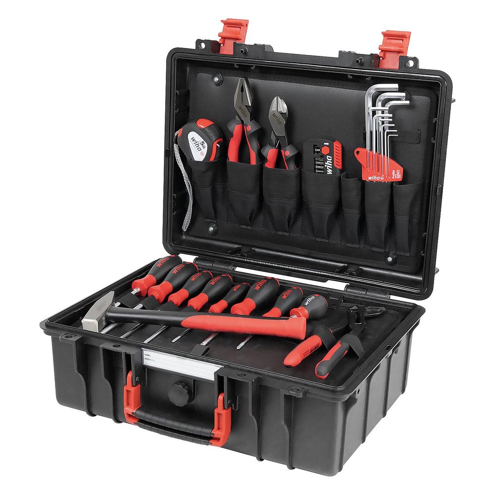 Wiha Werkzeugkoffer Basic Set L mechanic, 35-teilig, IP 67, 457x367x183mm, Polypropylen... WIHA-45531 4010995455316 (Abb. 12)