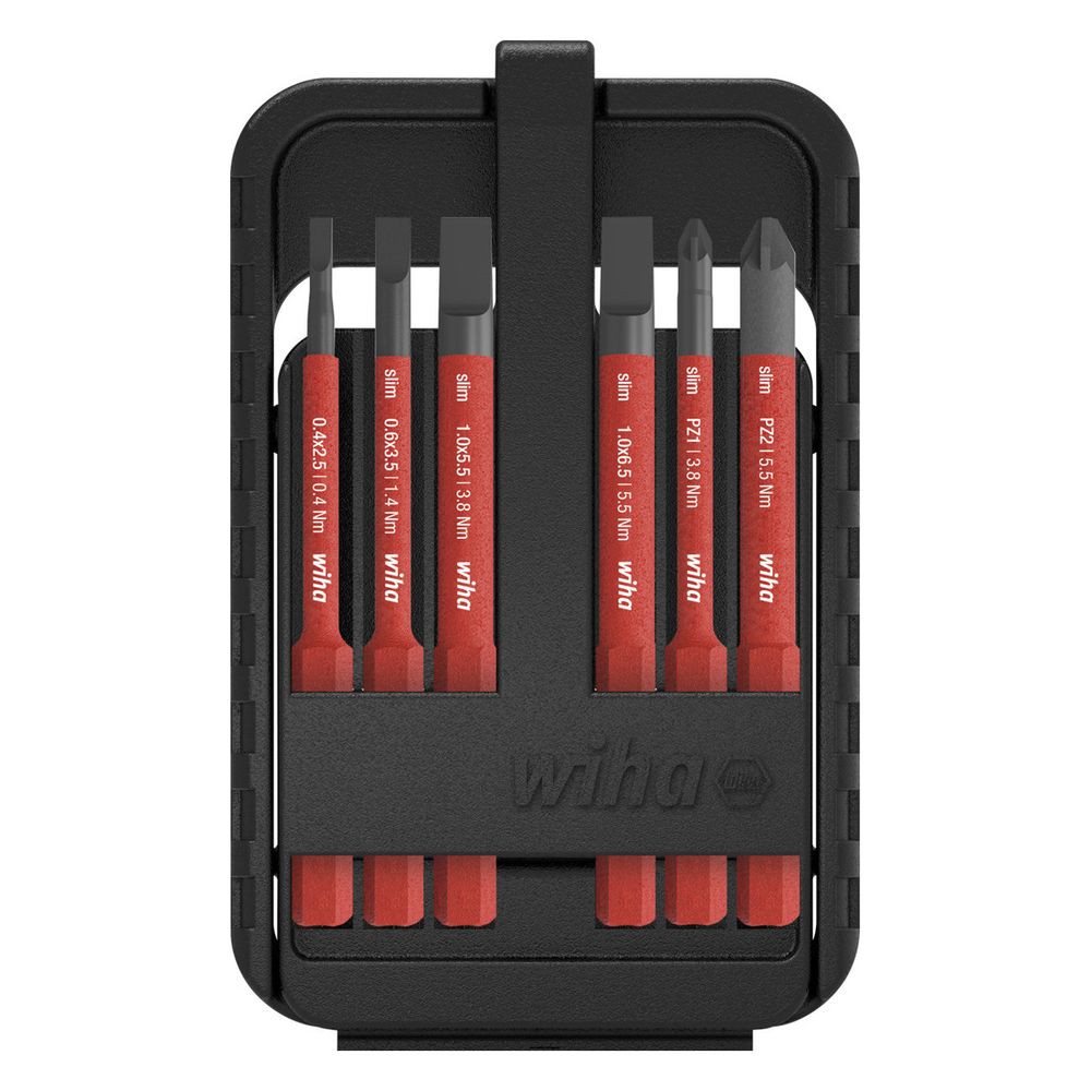 Wiha Bit-Set slimBit electric SB2831B900, 75mm, 6-teilig... WIHA-43157 4010995431570 (Abb. 5)