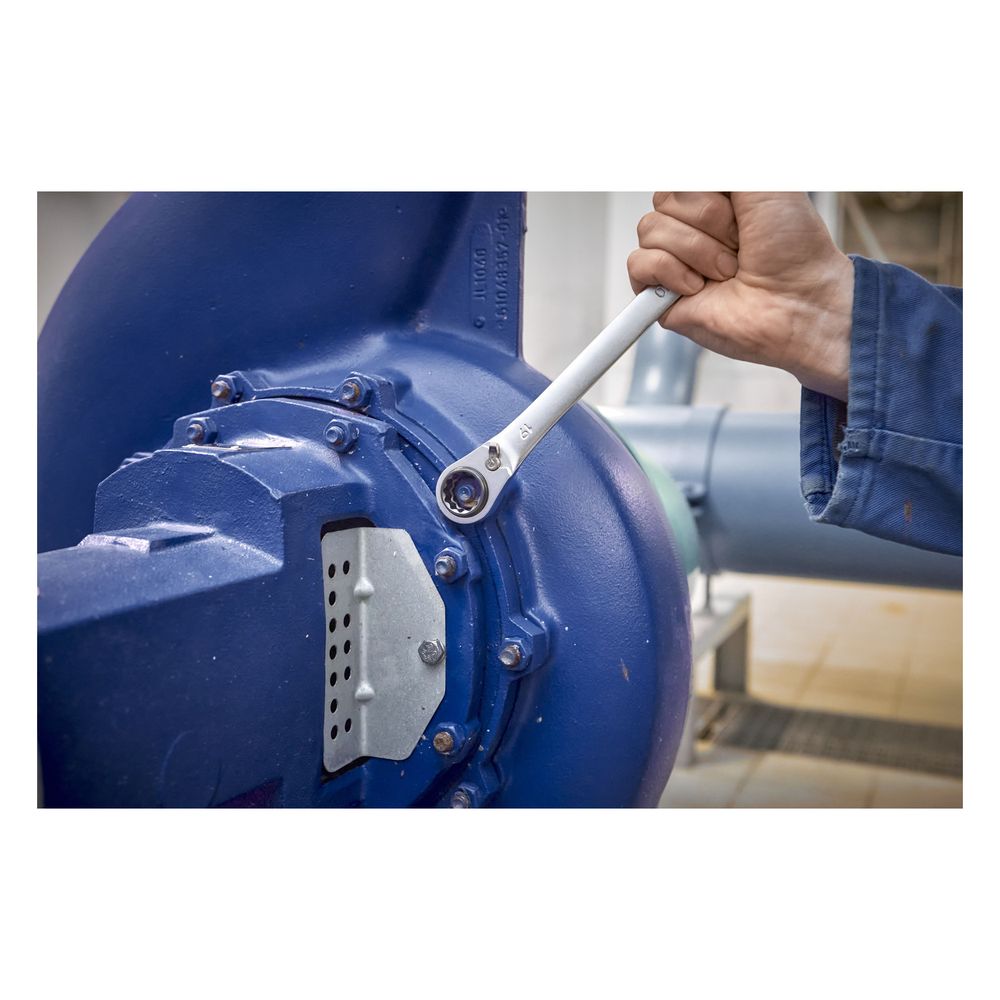 Wiha Doppelring-Ratschenschlüssel 4in1 SB3834-101, 10/13/17/19mm, 225mm, Chrom-Vanadium-St... WIHA-45421 4010995454210 (Abb. 14)