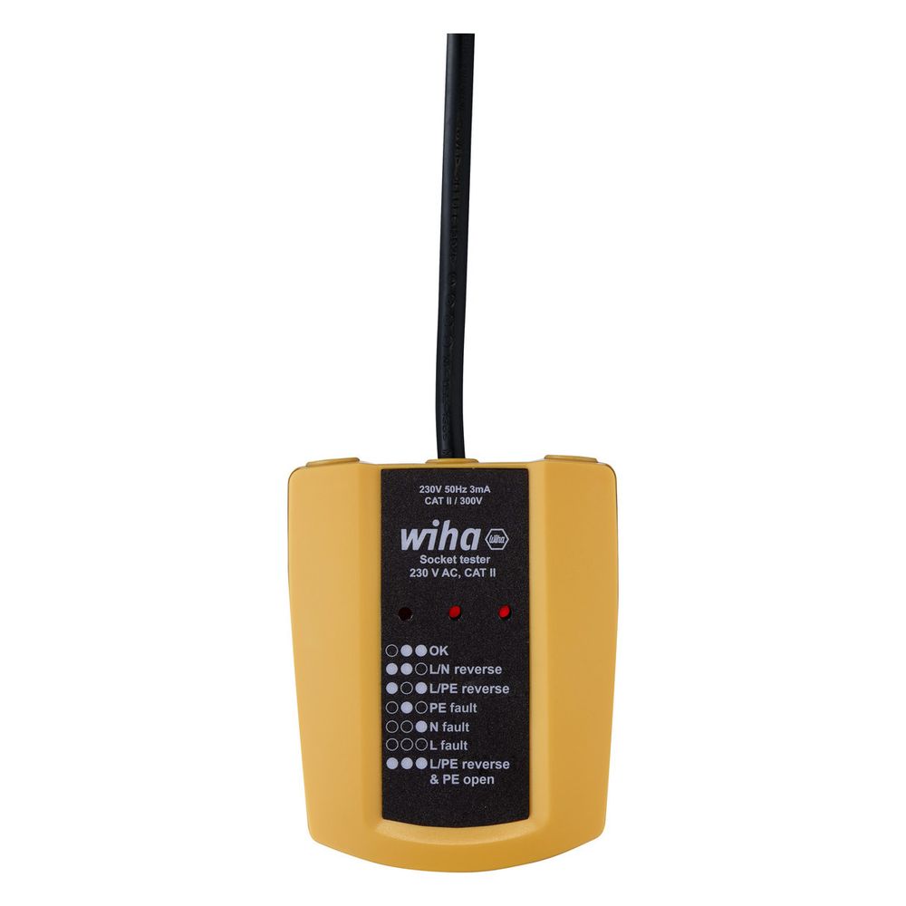 Wiha Steckdosentester 25561, 230V, 93mm, CAT II 300V, IP40... WIHA-45220 4010995452209 (Abb. 5)