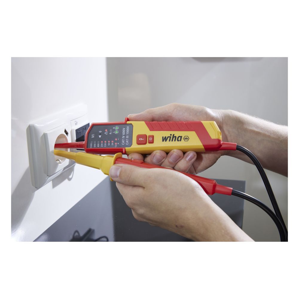 Wiha Spannungs- und Durchgangsprüfer 25516, 12-1.000V AC, 1.500V DC, CAT IV 600V, 282mm, LE... WIHA-45216 4010995452162 (Abb. 4)