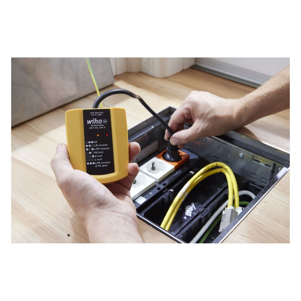 Wiha Steckdosentester 25561, 230V, 93mm, CAT II 300V, IP40... WIHA-45220 4010995452209 (Abb. 7)