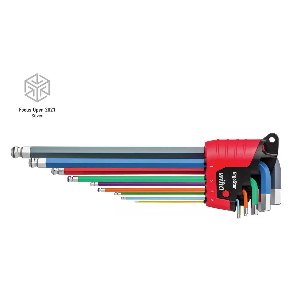 Wiha Stiftschlüssel-Set ErgoStar, 1,5-10mm, 9-teilig... WIHA-41979 4010995419790 (Abb. 2)