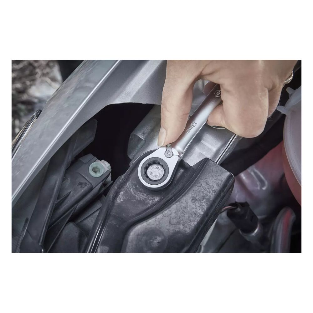 Wiha Ringratschen-Gabelschlüssel Set, 72 Zähne 8-19mm, Chrom-Vanadium-Stahl, 12tlg... WIHA-44661 4010995446611 (Abb. 24)