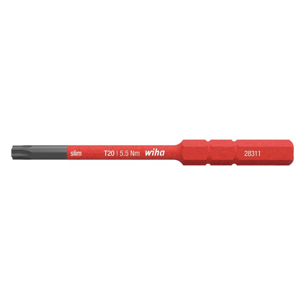 Wiha VDE-Innensechsrund-slimBit T20, 75mm, 1.000V, Chrom-Vanadium-Stahl, 283115... WIHA-35509 4010995355098 (Abb. 2)