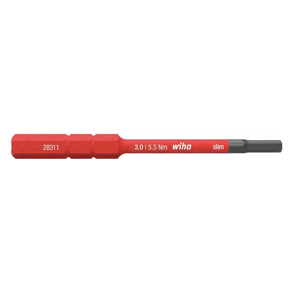 Wiha Innensechskant-Bit slimBit electric Vario, 3,0mm x 75mm, 5,5 Nm, IEC 60900... WIHA-37147 4010995371470 (Abb. 2)