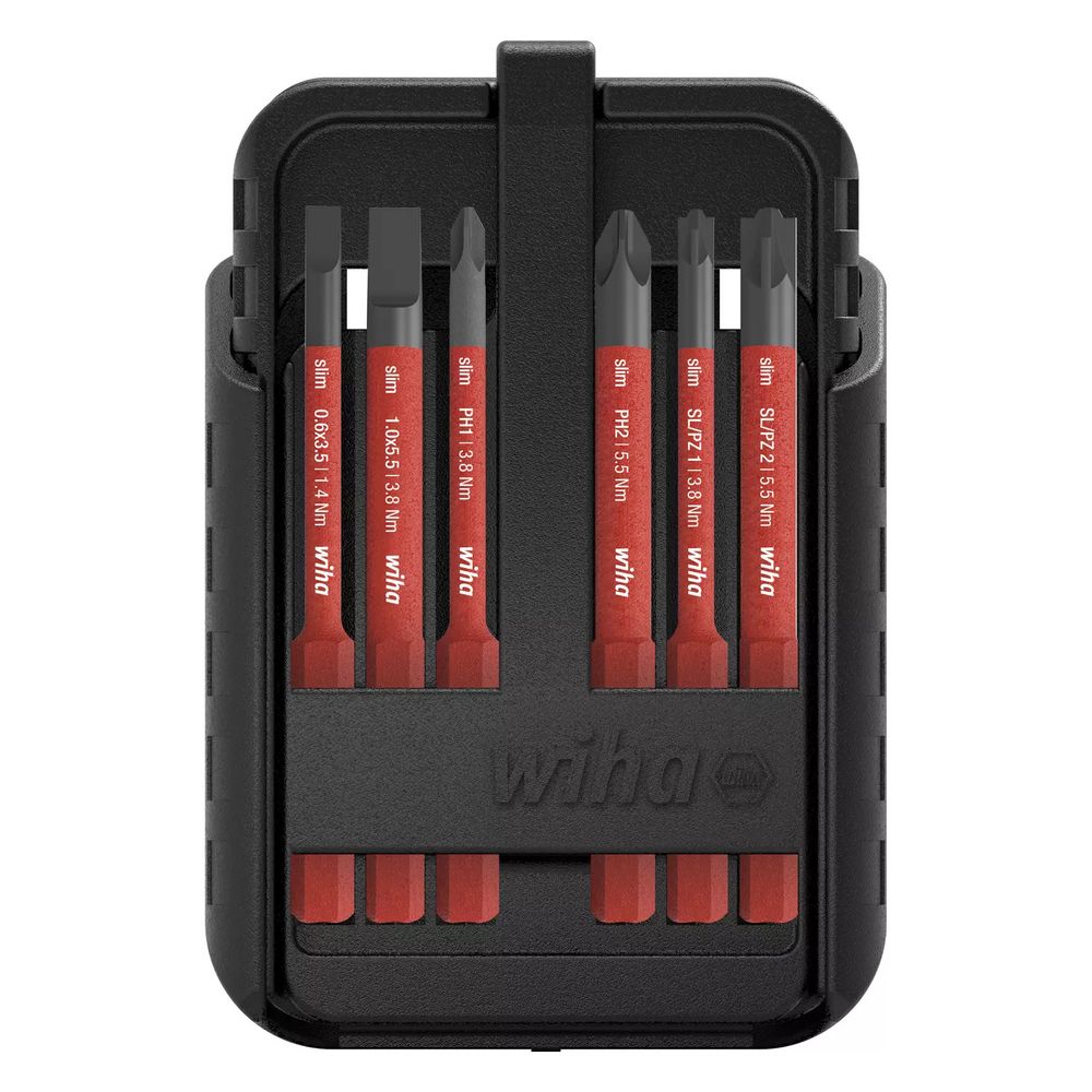 Wiha Bit-Set slimBit electric SB2831B951, 12-teilig 1.000V 75mm 6mm... WIHA-43162 4010995431624 (Abb. 5)