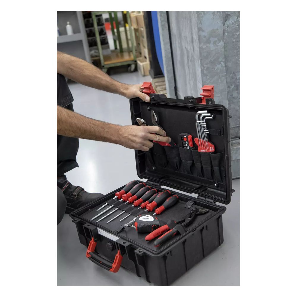 Wiha Werkzeugkoffer Basic Set L mechanic, 35-teilig, IP 67, 457x367x183mm, Polypropylen... WIHA-45531 4010995455316 (Abb. 4)